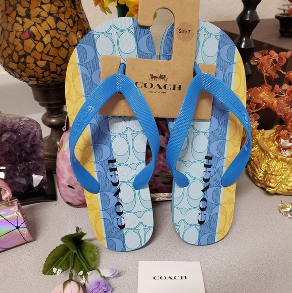 Coach Shoes Nwt Coach Womens Flip Flops Poshmark